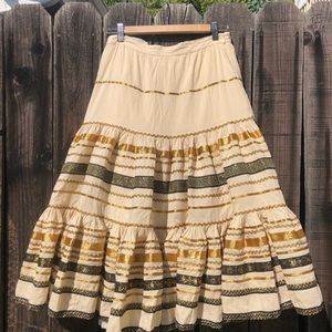 Anthro Reproduced Vintage Mexican Patio Skirt 8